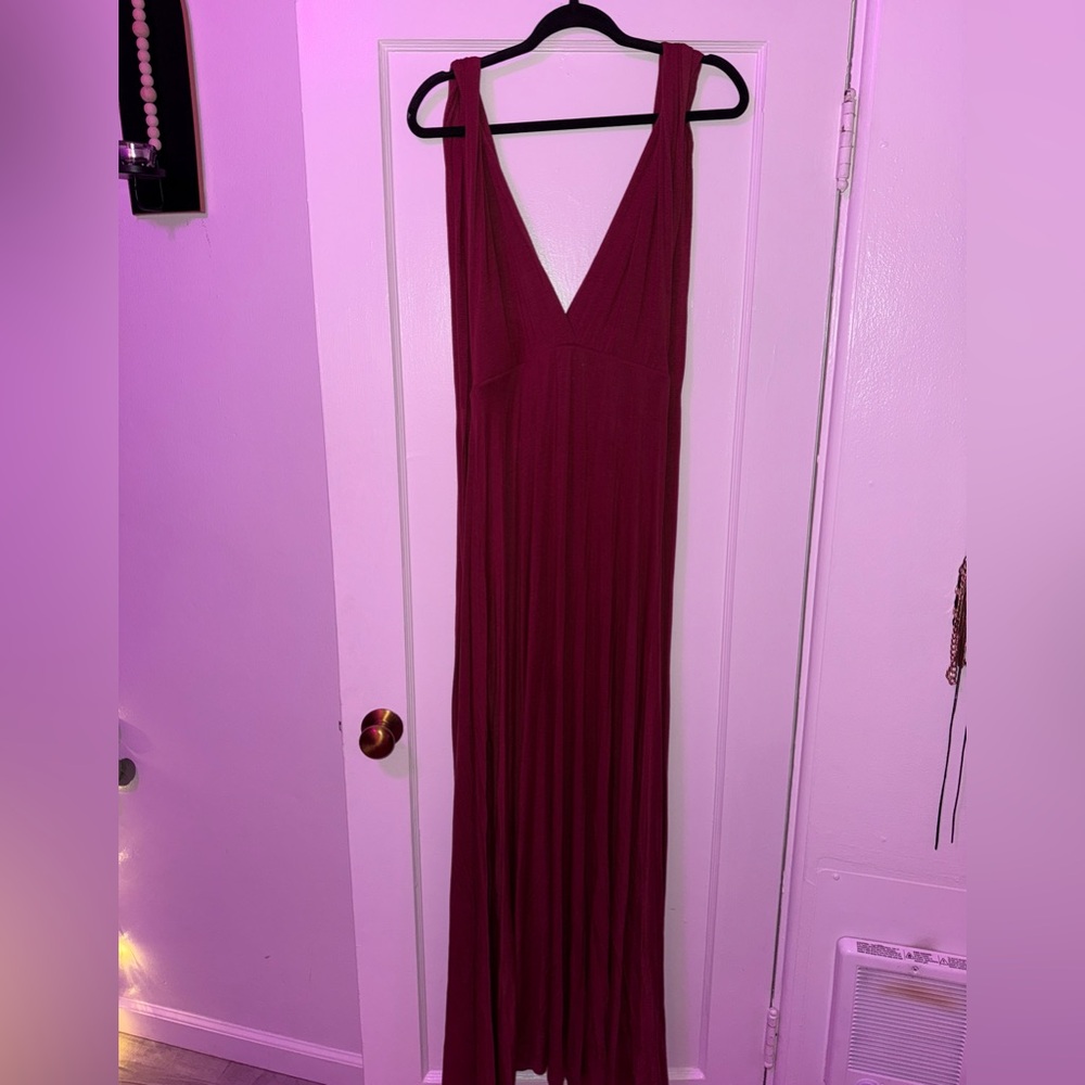 Wrap Backless Maxi Dress